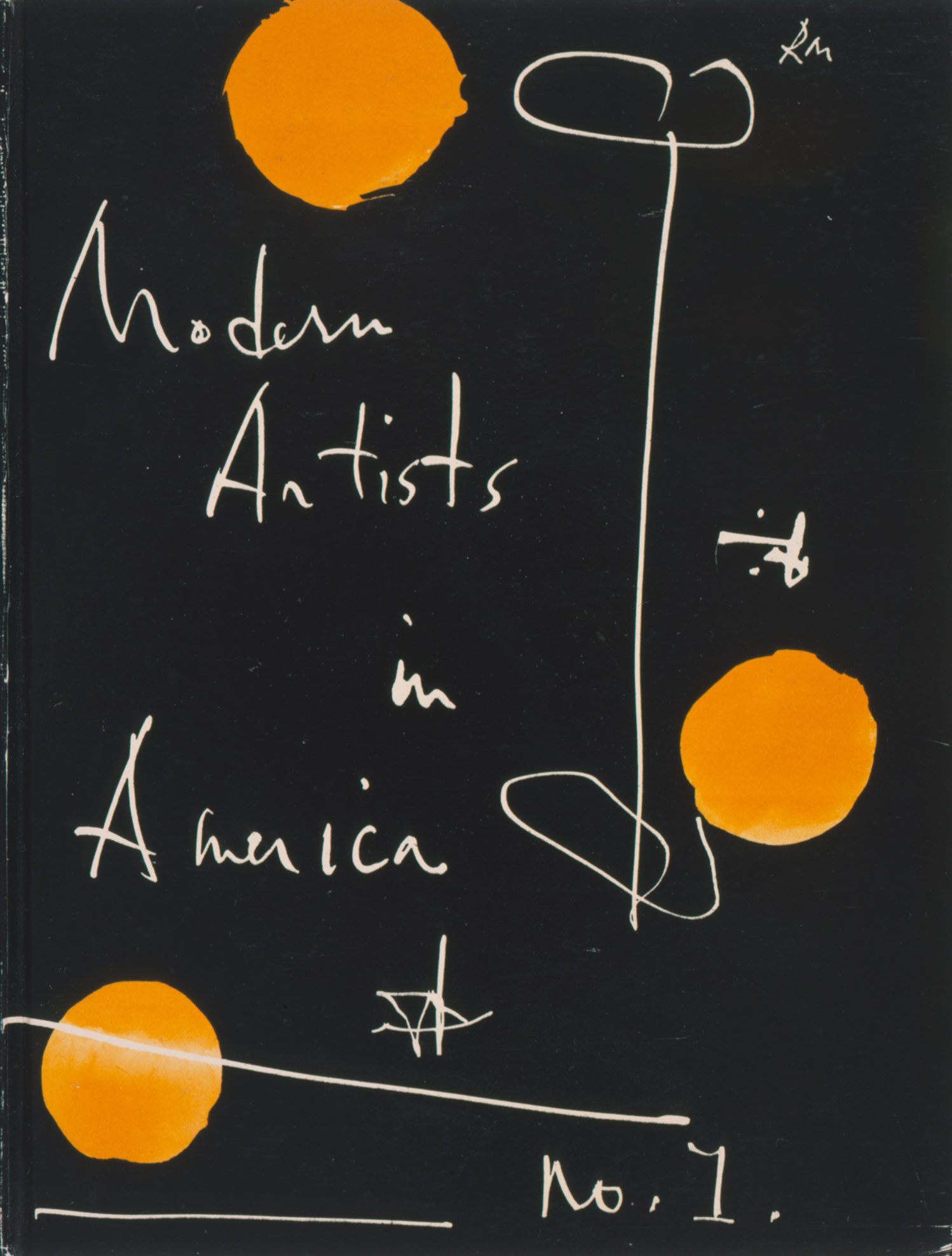 Motherwell’s cover design for Modern Artists in America