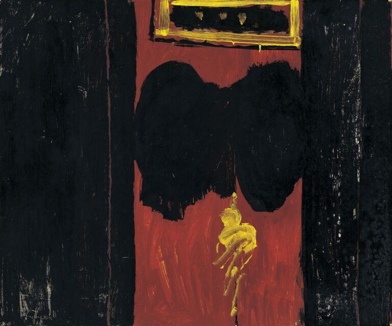 Capriccio, 1950. Oil on Bone Board, 24 ½ x 29 ½ inches (62.2 x 74.9 cm)