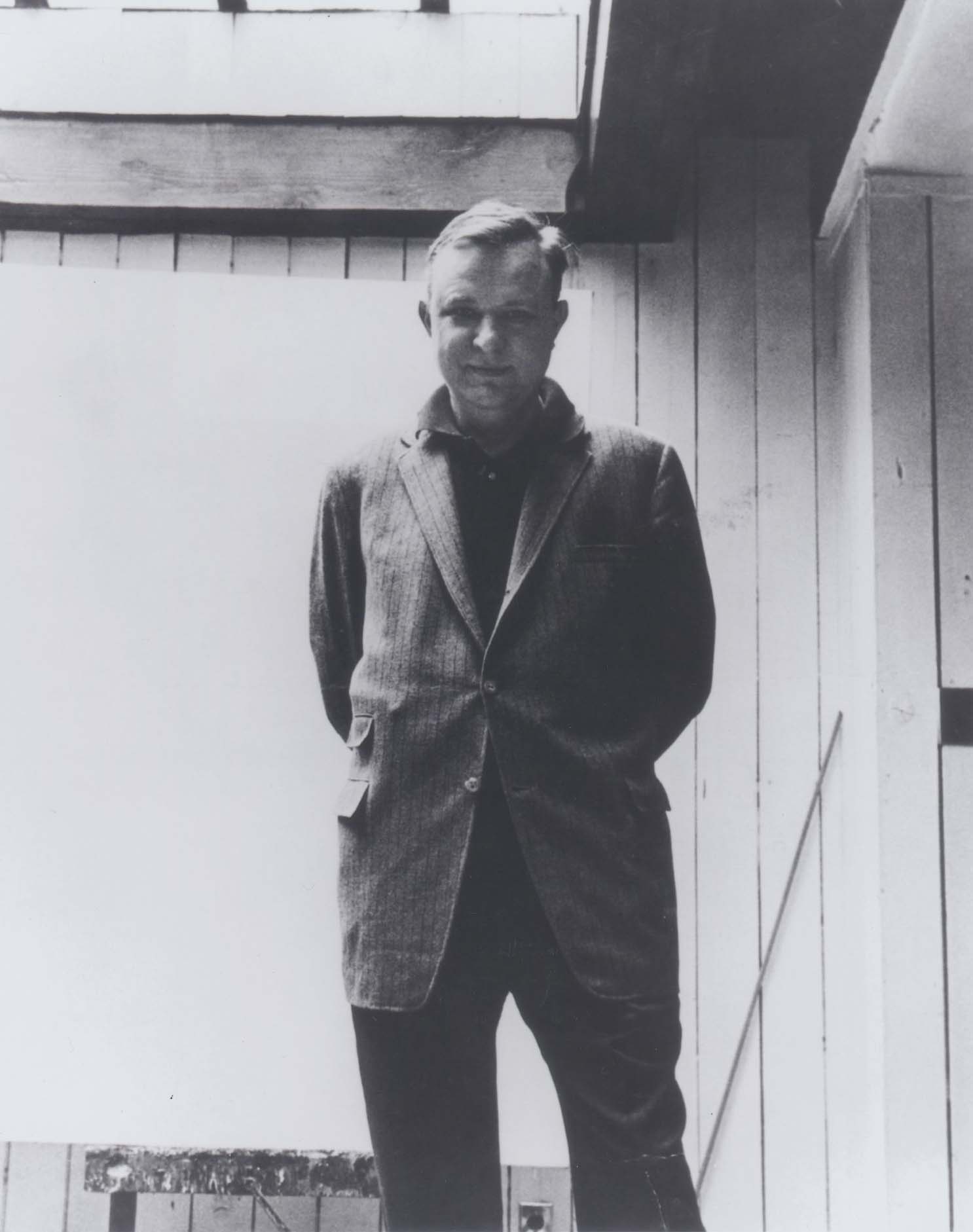 Motherwell in his East Islip, Long Island studio, 1951