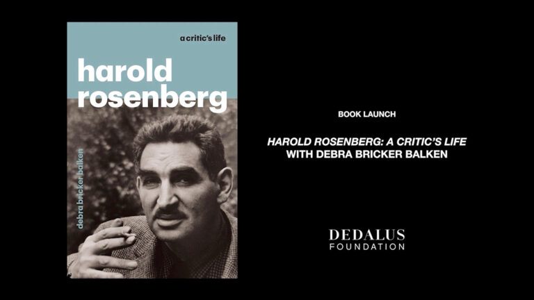 Video Still from "Harold Rosenberg: A Critic's Life" with Debra Balken