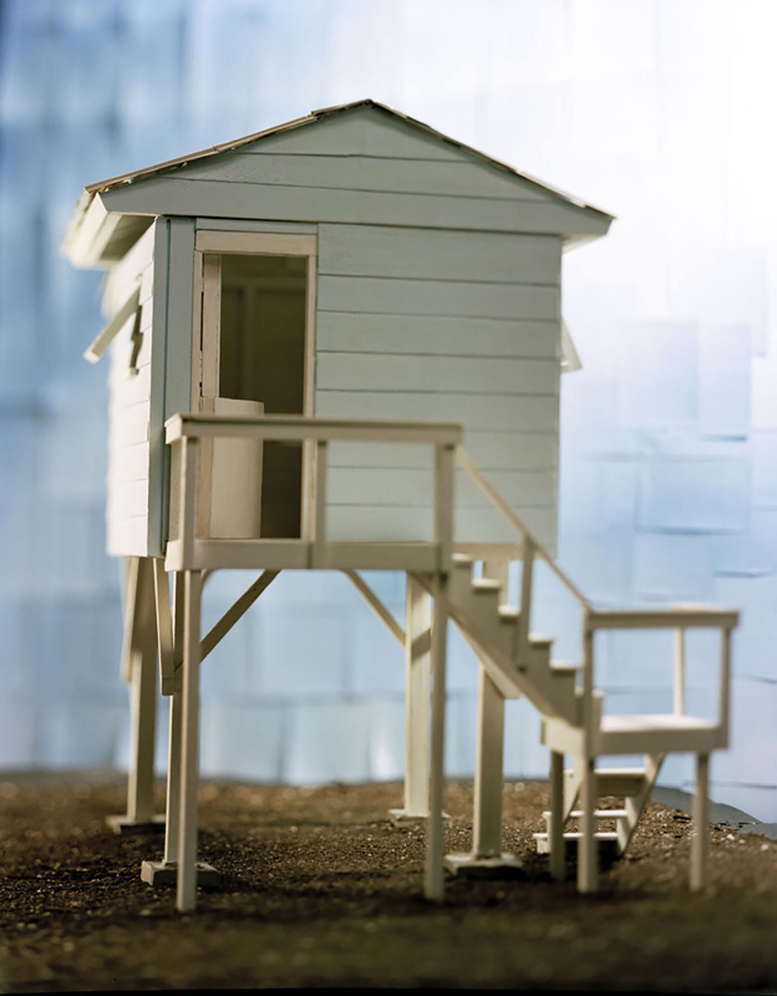 A small model of a raised house