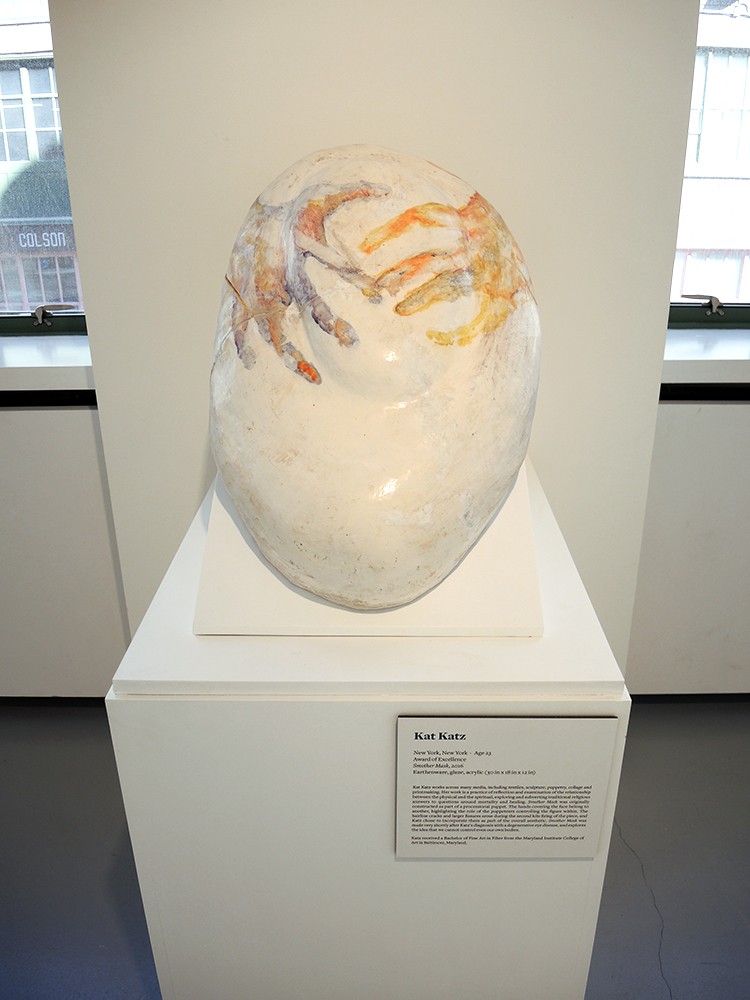 An installation image of a sculpture by Kat Katz