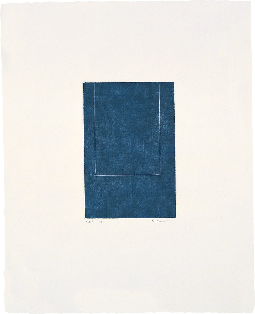 CR. 62 Mezzotint in Indigo