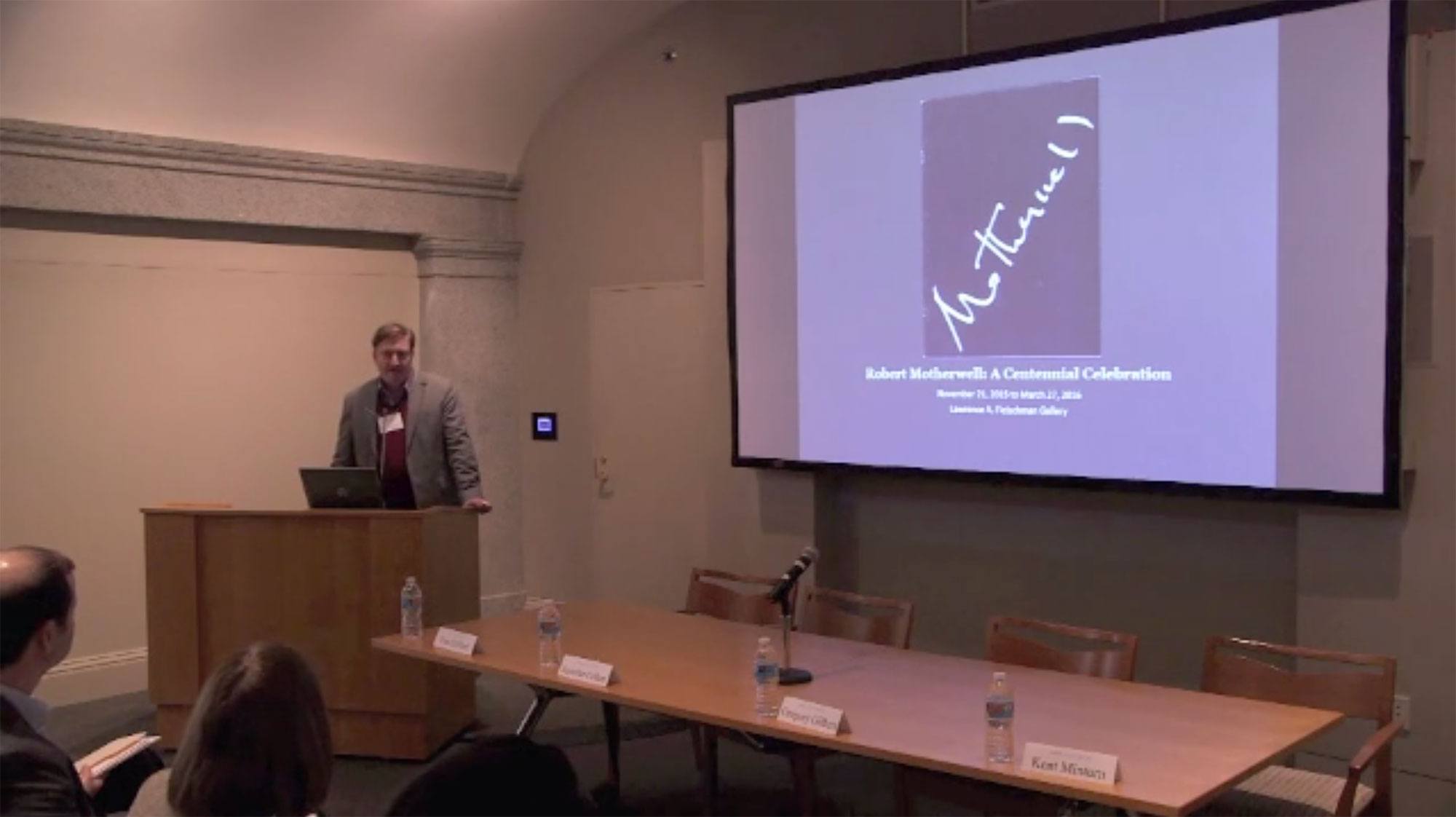 Tim Clifford on Motherwell: A Symposium on Robert Motherwell, 2015