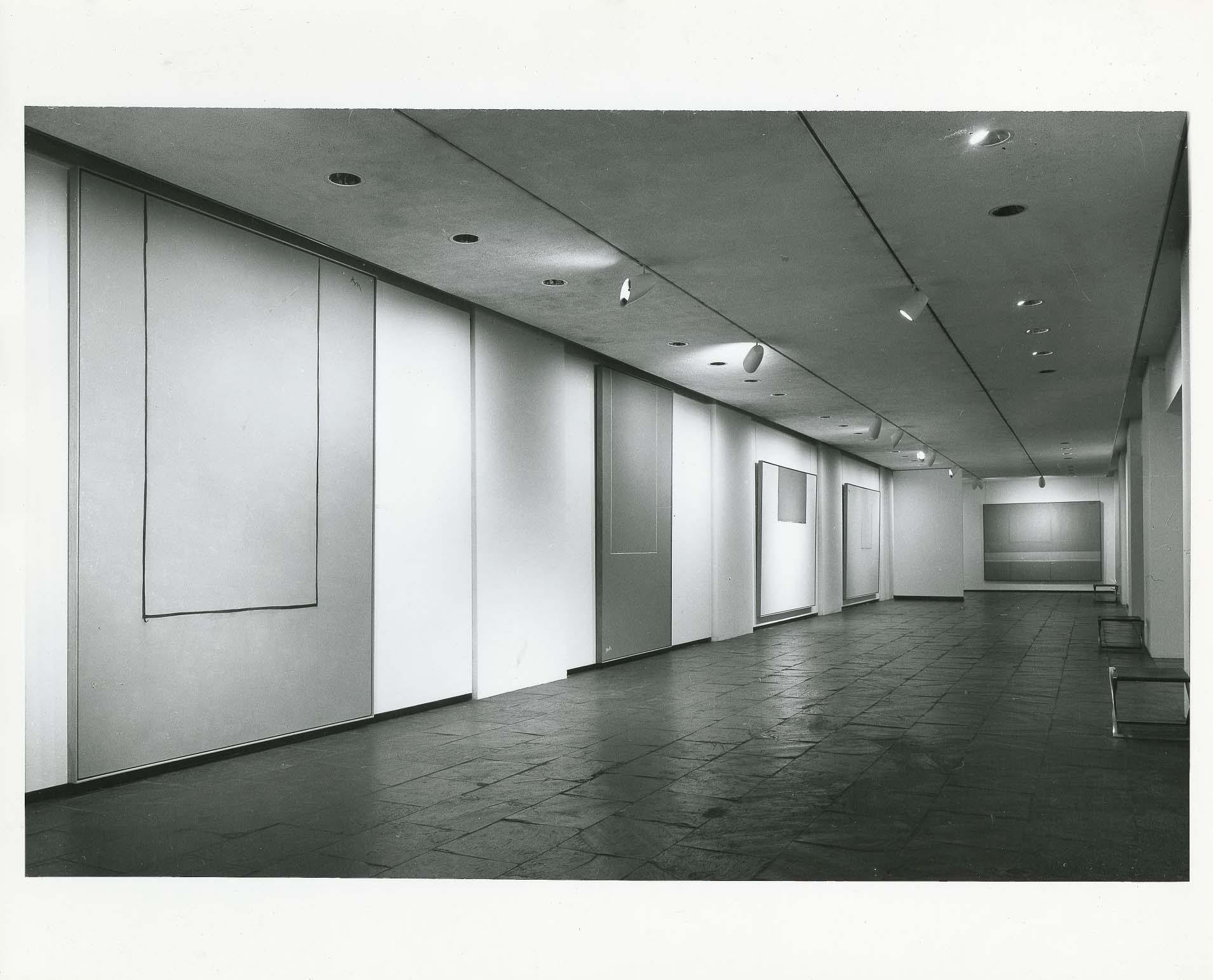 Installation view of Robert Motherwell: Open Series 1967–1969 at Marlborough-Gerson Gallery, New York, May 1969