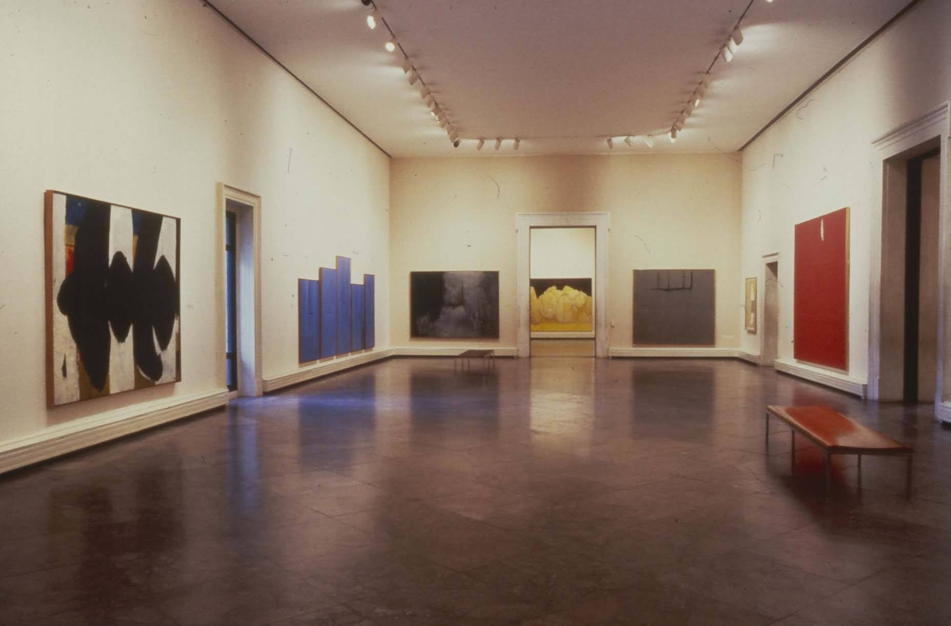 Installation view of Robert Motherwell at Albright-Knox Art Gallery, Buffalo, 1983