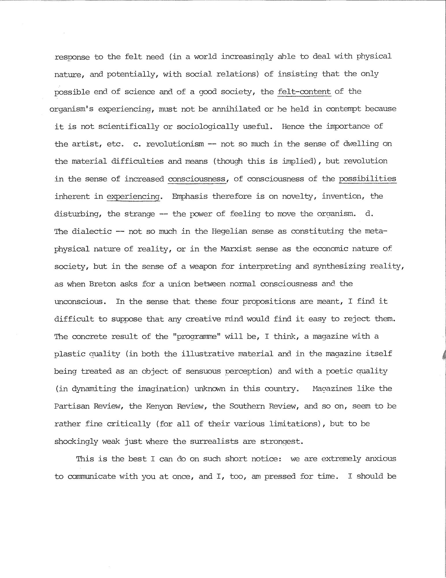 Letter to William Carlos Williams, 1941