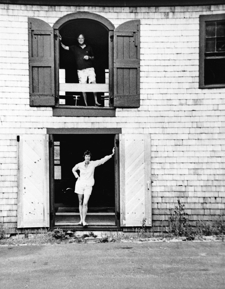 Motherwell and Frankenthaler at Days Lumberyard, Provincetown, Mass., 1961