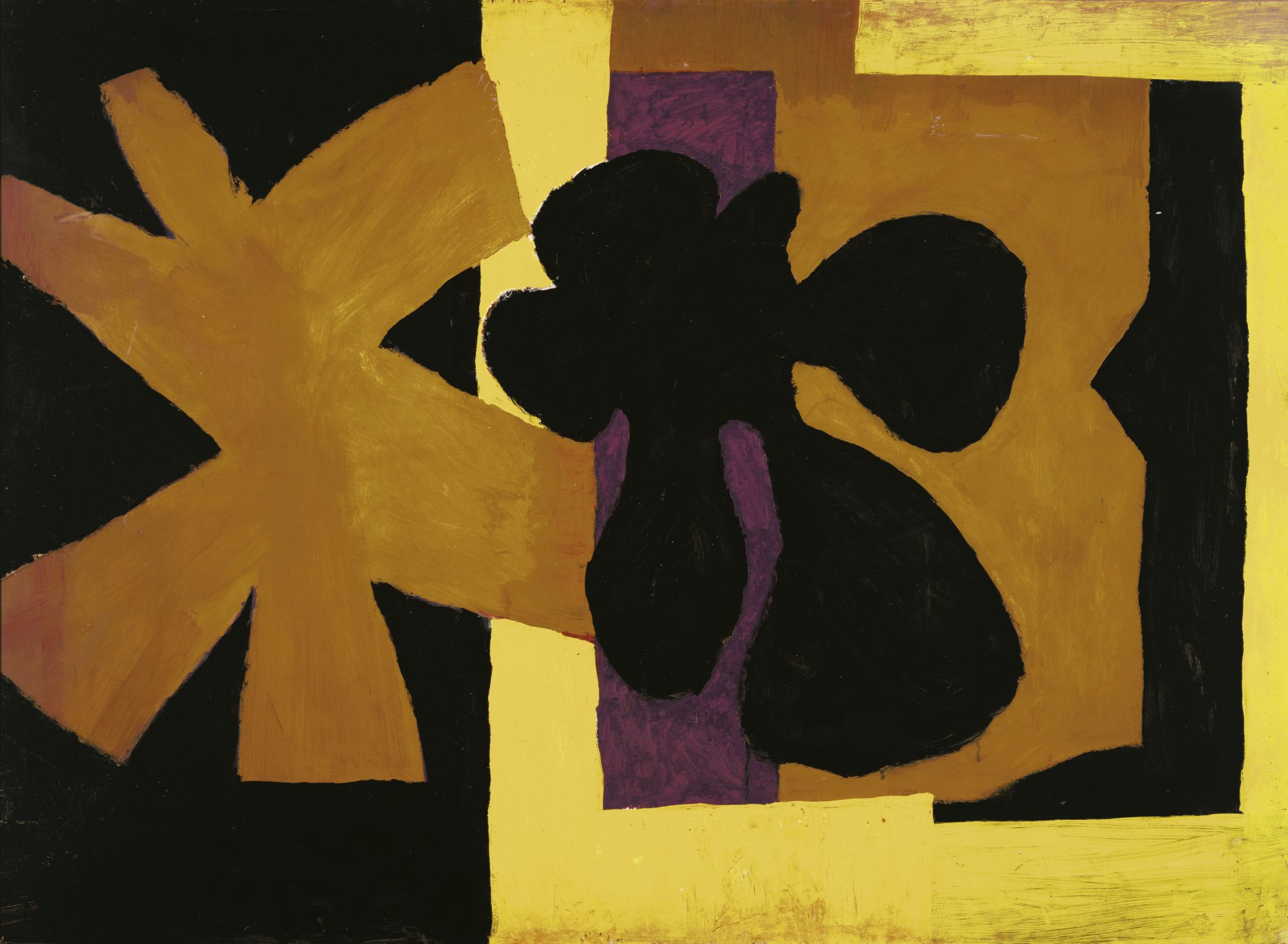 Wall Painting, 1951, oil on Homasote, 44 ✕ 58 in. (111.8 ✕ 147.3 cm)