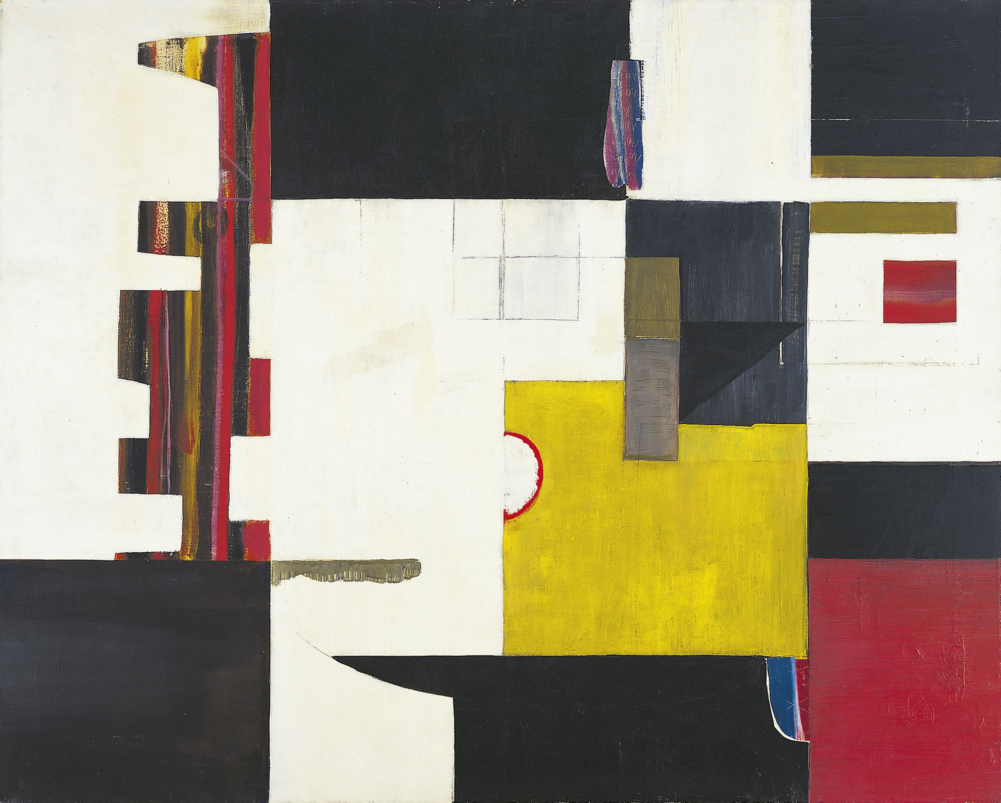 The Sentinel, 1943. Oil and graphite on canvas, 33 7/8 x 41 7/8 inches (86 x 106.4 cm)