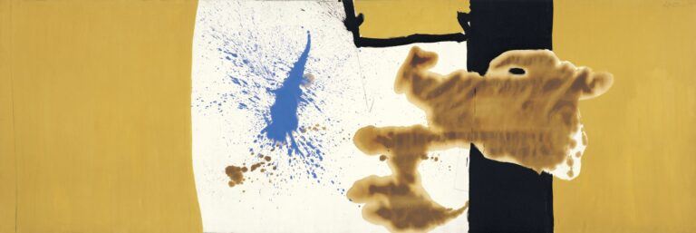 The Voyage: Ten Years After, 1962, oil and charcoal on canvas, 68 3/4 ✕ 205 3/4 in. (174.6 ✕ 522.6 cm)