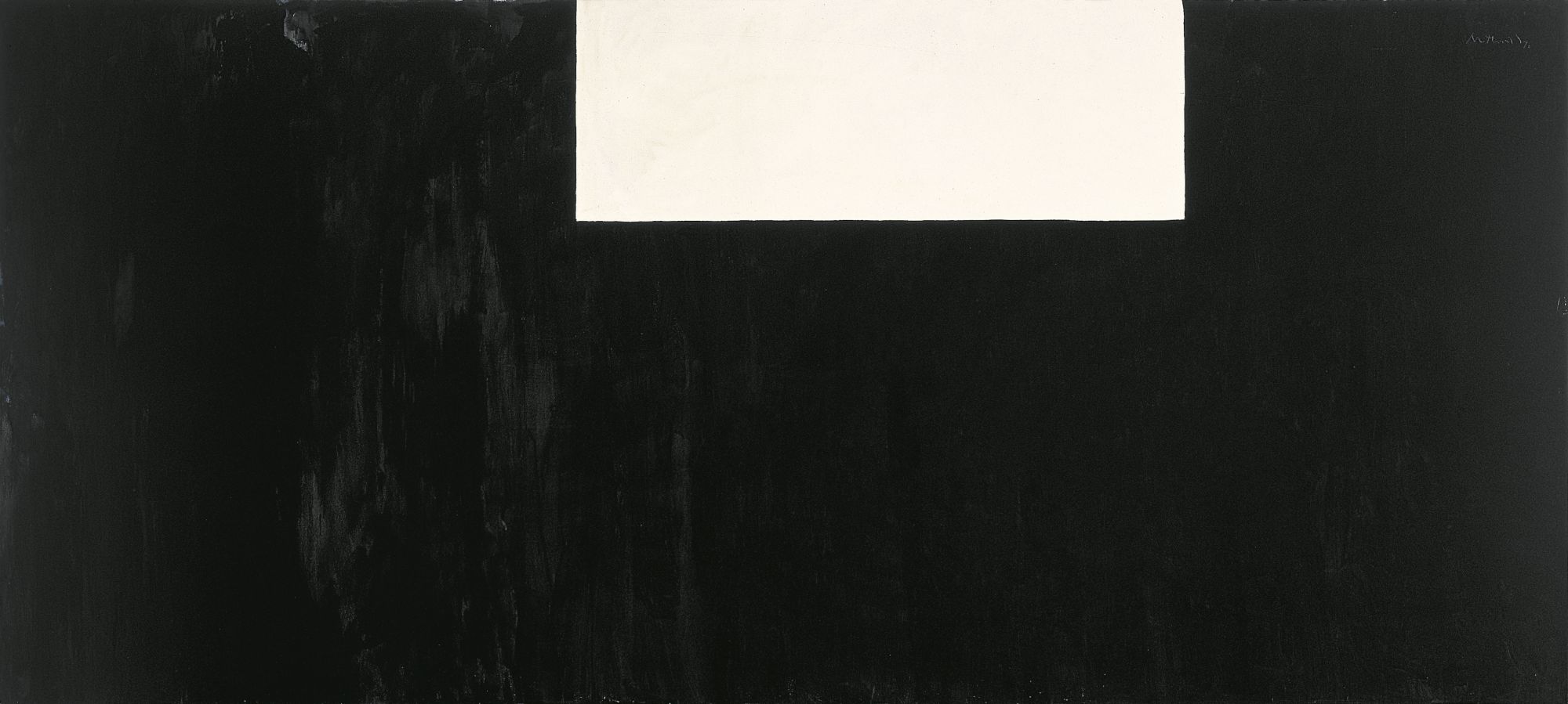 Open No. 150: In Black and Cream (Rothko Elegy), 1970. Acrylic on canvas, 69 x 204 ¼ inches (175.3 x 518.8 cm)