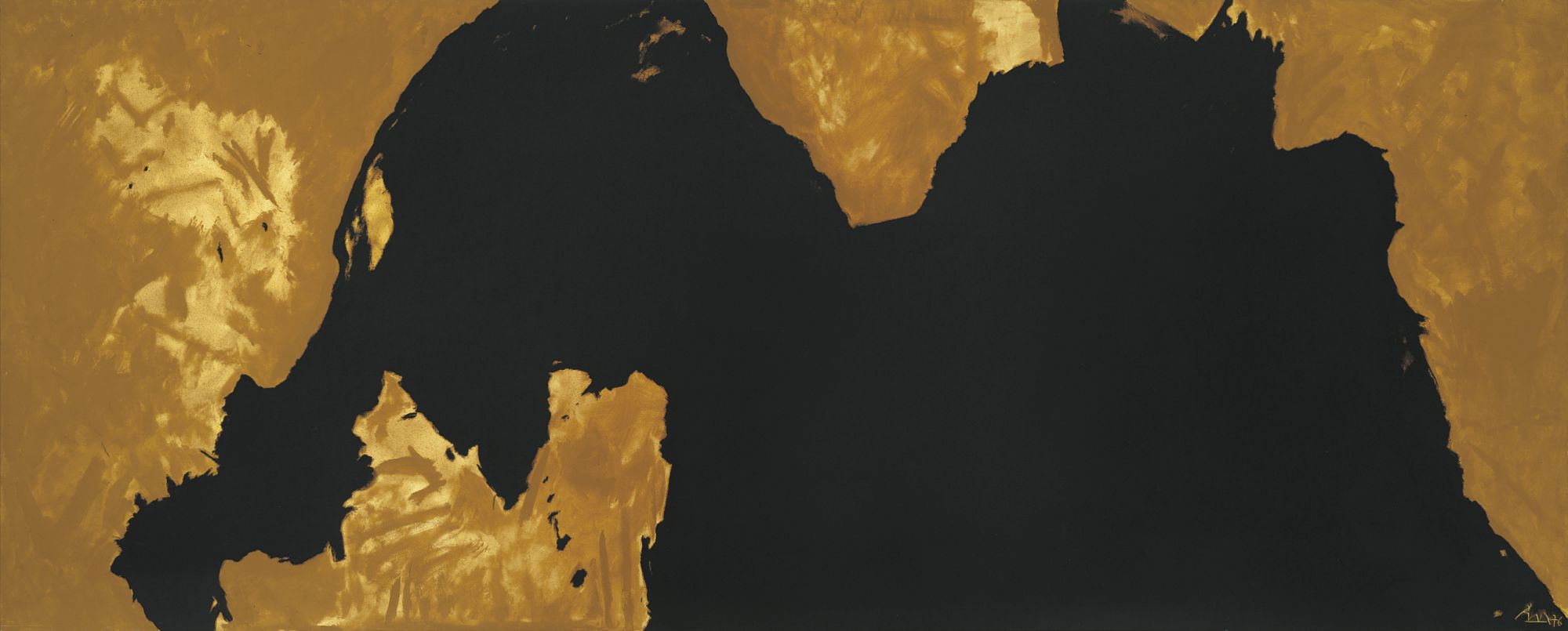 Threatening Presence, 1976, acrylic on canvas, 72 ✕ 180 in. (182.9 ✕ 457.2 cm)