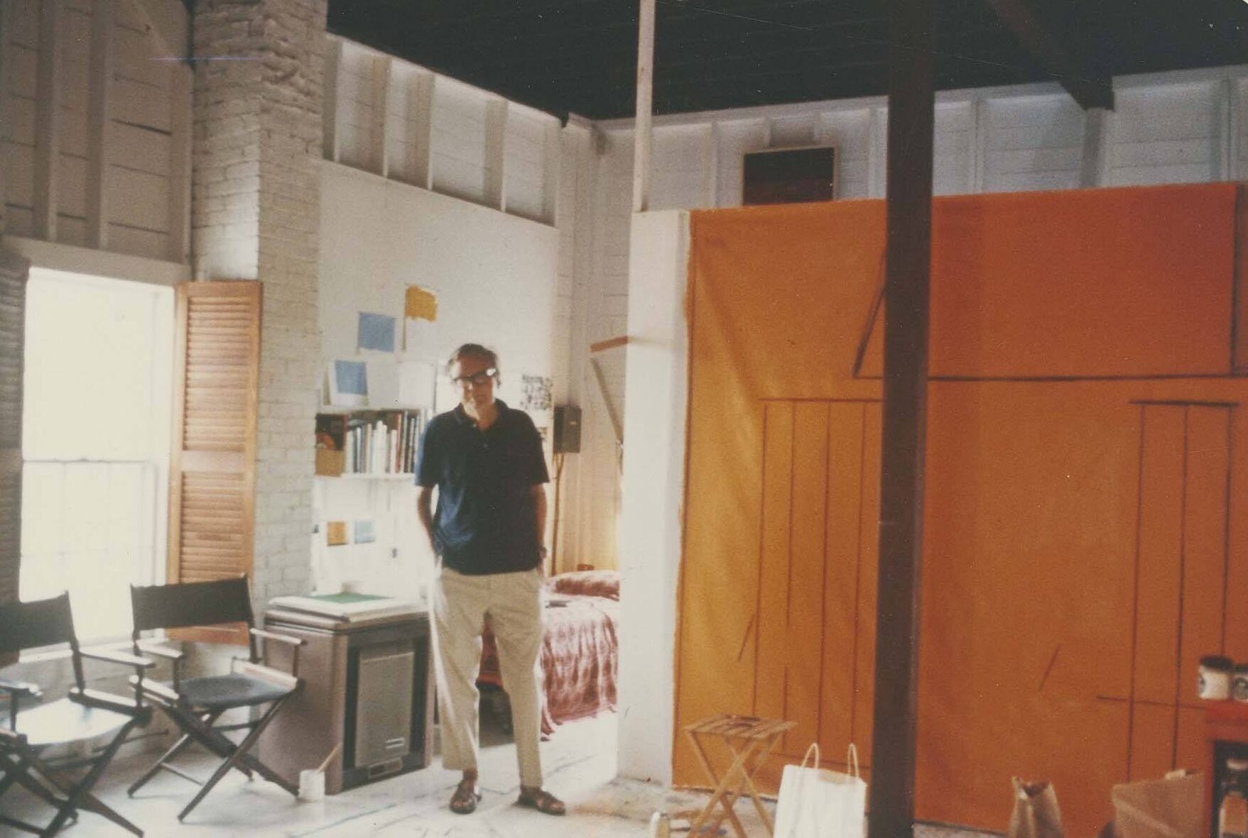 Motherwell in his Provincetown, Mass. Studio, summer 1969