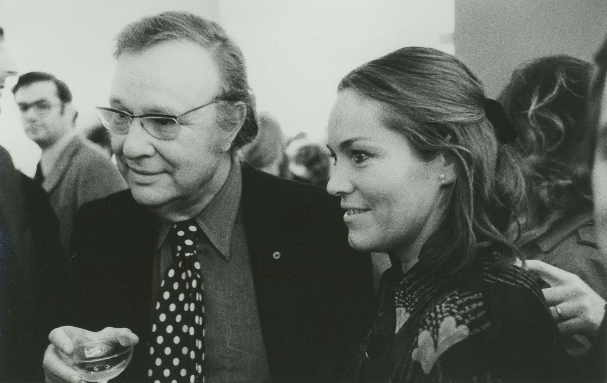 Motherwell with Renate Ponsold at Fendrick Gallery opening, November 1972