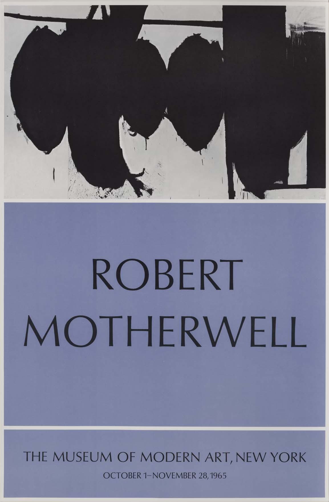 Poster from Robert Motherwell at the Museum of Modern Art, New York, 1965