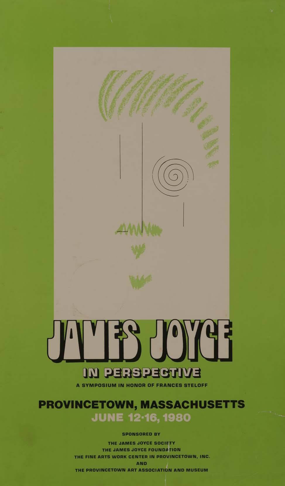 Poster for the International James Joyce Foundation’s annual meeting, Provincetown, Mass., 1980