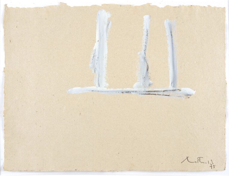 Open Paper Painting No. 1, 1975, acrylic and charcoal on paper, 18 1/4 ✕ 24 1/4 in. (46.4 ✕ 61.6 cm)
