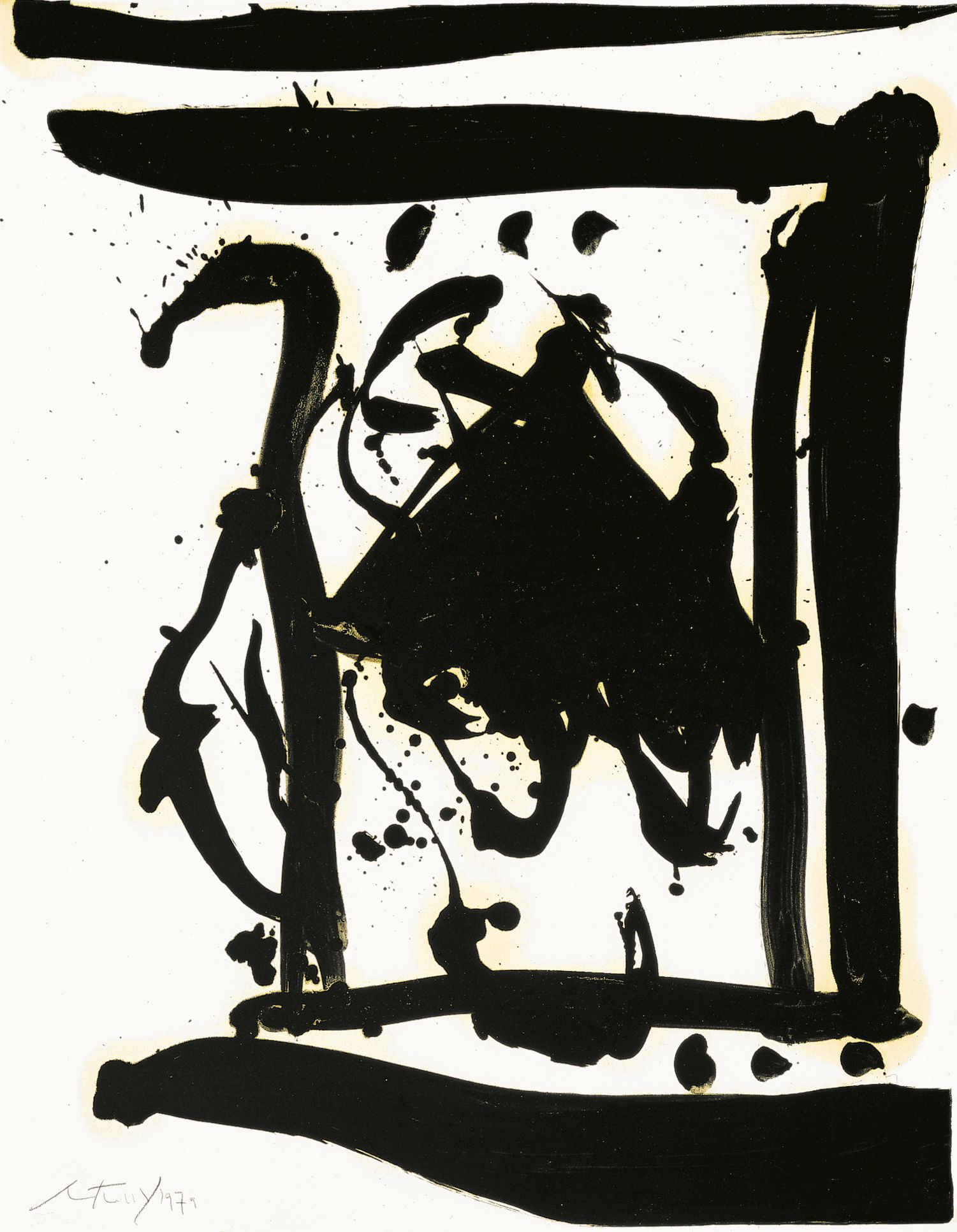 Drunk with Turpentine No. 2 (Stephen’s Gate), 1979. Oil and graphite on paper, 28 ¾ x 22 ¾ inches (73 x 57.8 cm)