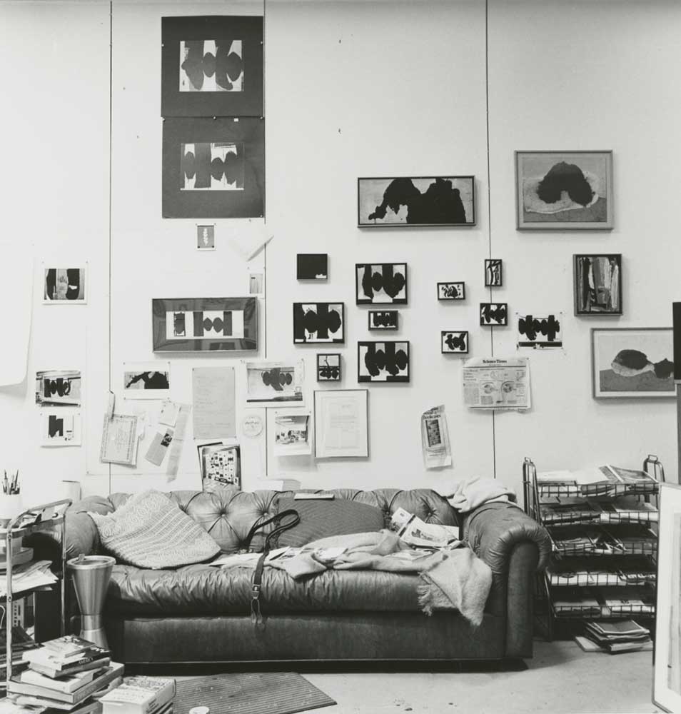 Motherwell's Greenwich, Connecticut studio, 1980
